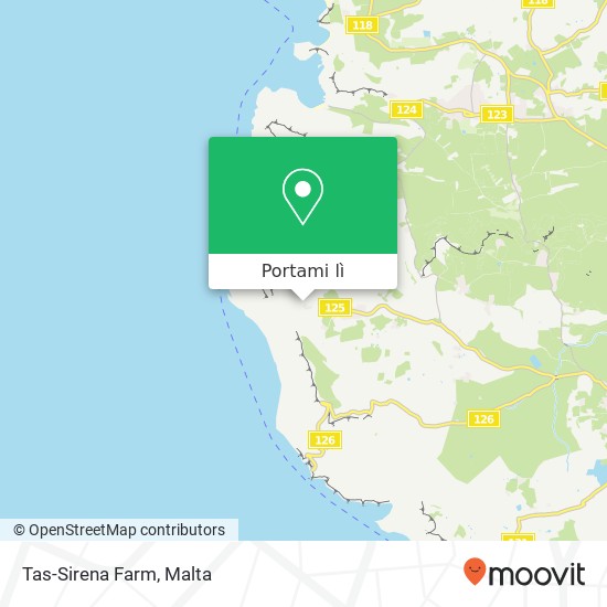 Mappa Tas-Sirena Farm