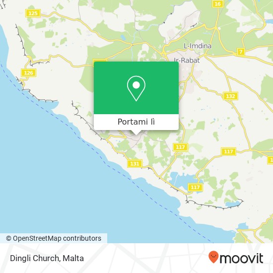 Mappa Dingli Church