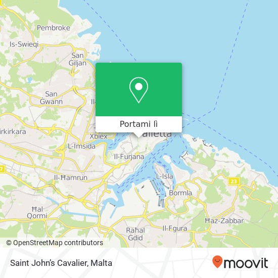 Mappa Saint John’s Cavalier