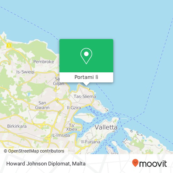 Mappa Howard Johnson Diplomat