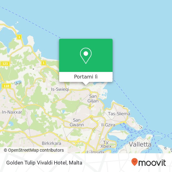 Mappa Golden Tulip Vivaldi Hotel