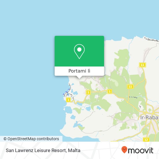 Mappa San Lawrenz Leisure Resort