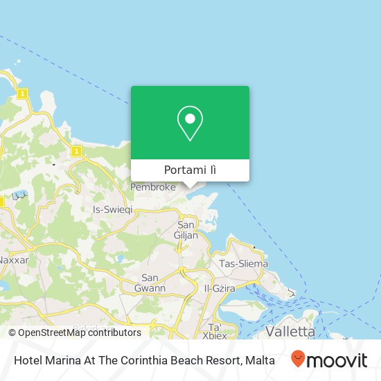 Mappa Hotel Marina At The Corinthia Beach Resort