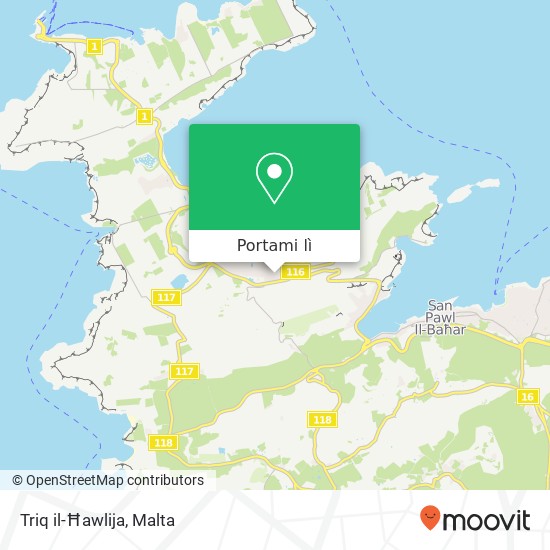 Mappa Triq il-Ħawlija