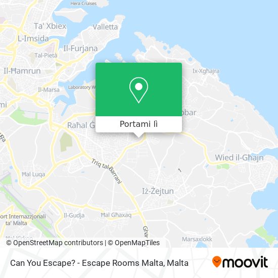 Mappa Can You Escape? - Escape Rooms Malta