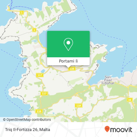 Mappa Triq Il-Fortizza 26
