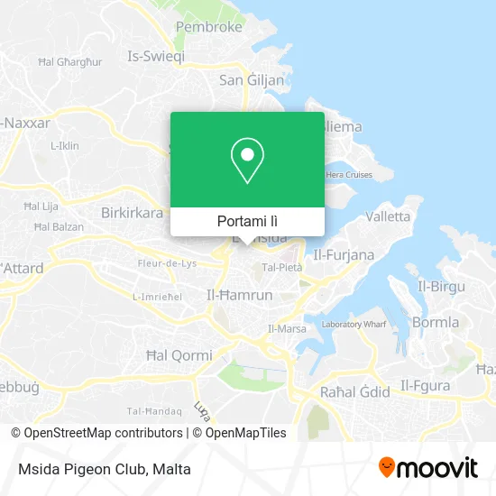 Mappa Msida Pigeon Club