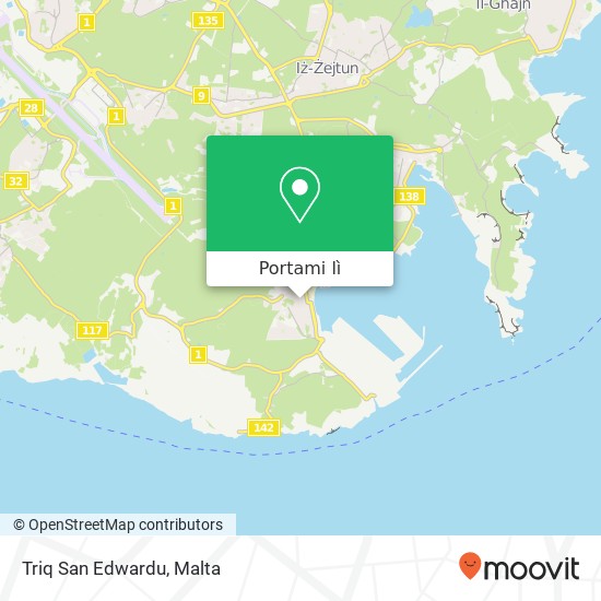 Mappa Triq San Edwardu