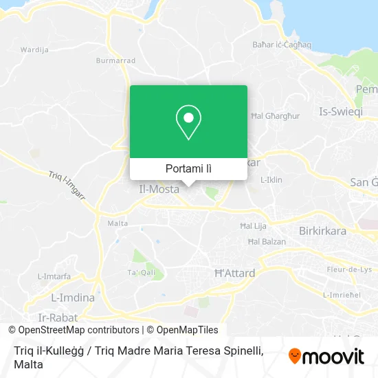 Mappa Triq il-Kulleġġ / Triq Madre Maria Teresa Spinelli