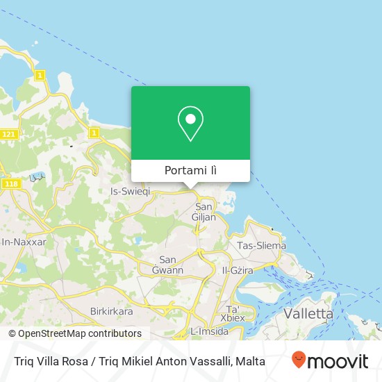 Mappa Triq Villa Rosa / Triq Mikiel Anton Vassalli