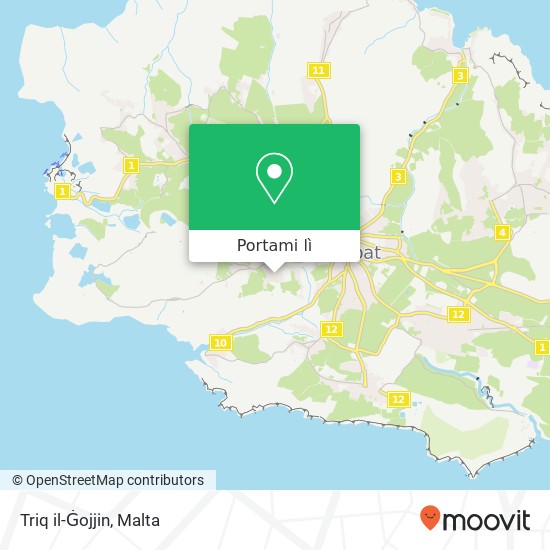 Mappa Triq il-Ġojjin