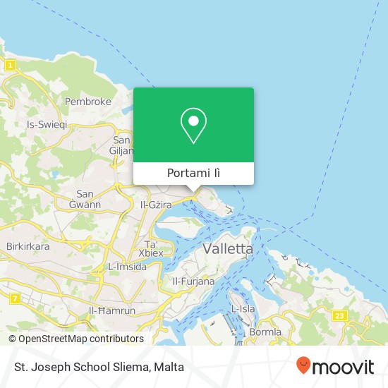 Mappa St. Joseph School Sliema