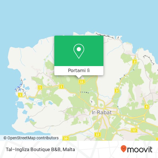 Mappa Tal–Ingliza Boutique B&B