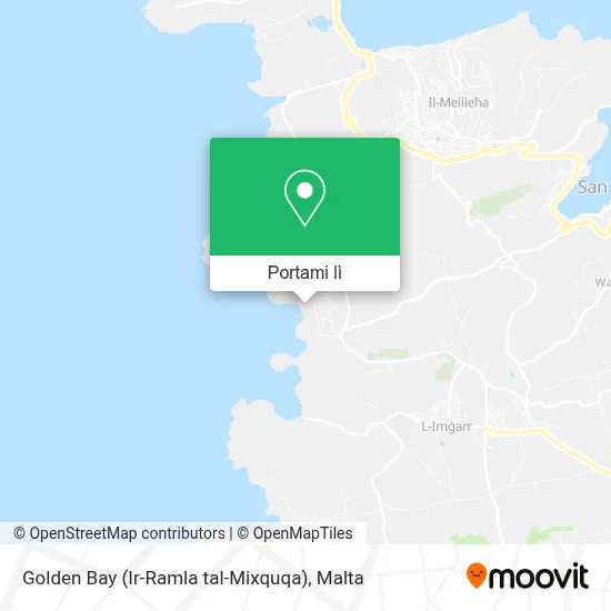 Mappa Golden Bay (Ir-Ramla tal-Mixquqa)