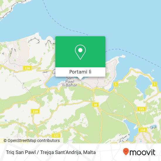 Mappa Triq San Pawl / Trejqa Sant'Andrija