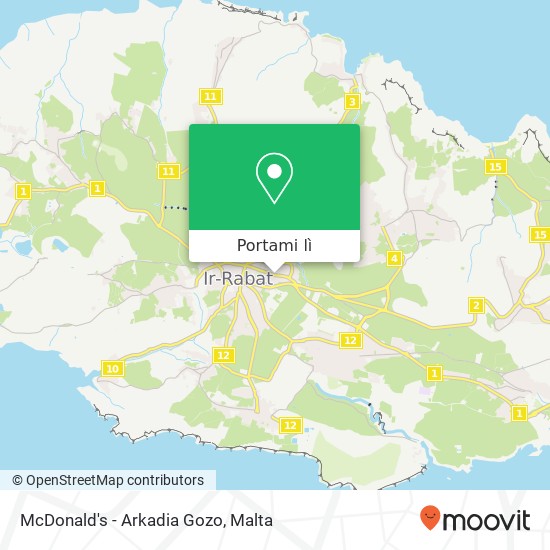Mappa McDonald's - Arkadia Gozo
