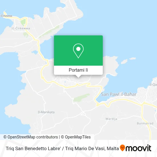 Mappa Triq San Benedetto Labre' / Triq Mario De Vasi