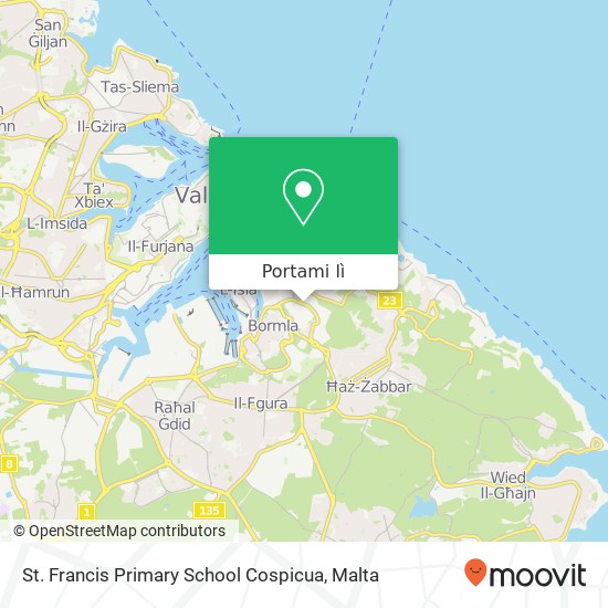 Mappa St. Francis Primary School Cospicua