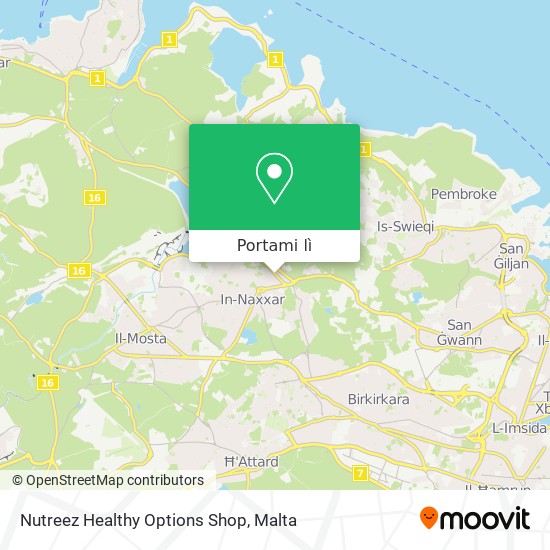 Mappa Nutreez Healthy Options Shop