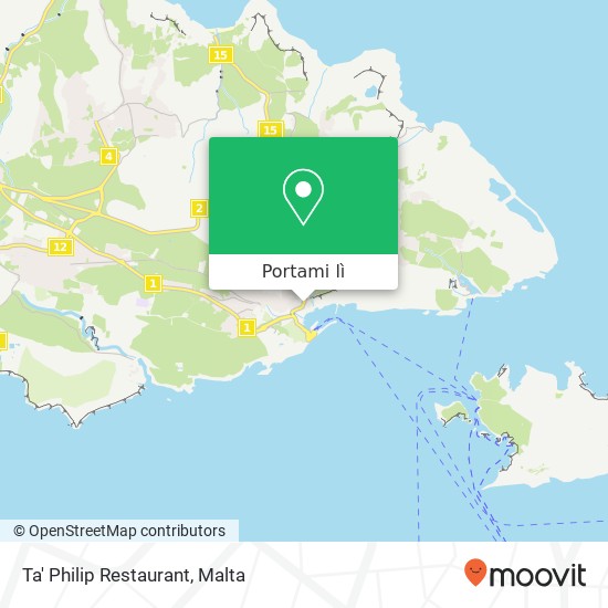 Mappa Ta' Philip Restaurant, Triq Sant'Antnin Għajnsielem GSM