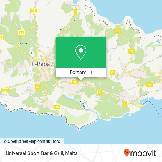 Mappa Universal Sport Bar & Grill, Triq l-Imġarr Xewkija XWK
