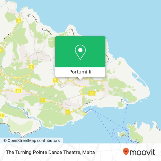 Mappa The Turning Pointe Dance Theatre, Triq ta' Said Nadur NDR