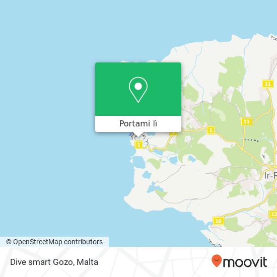 Mappa Dive smart Gozo