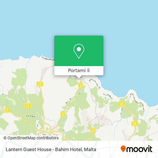 Mappa Lantern Guest House - Bahim Hotel