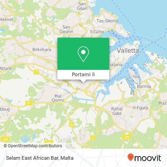 Mappa Selam East African Bar