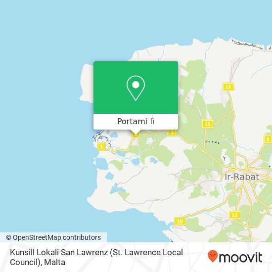 Mappa Kunsill Lokali San Lawrenz (St. Lawrence Local Council)