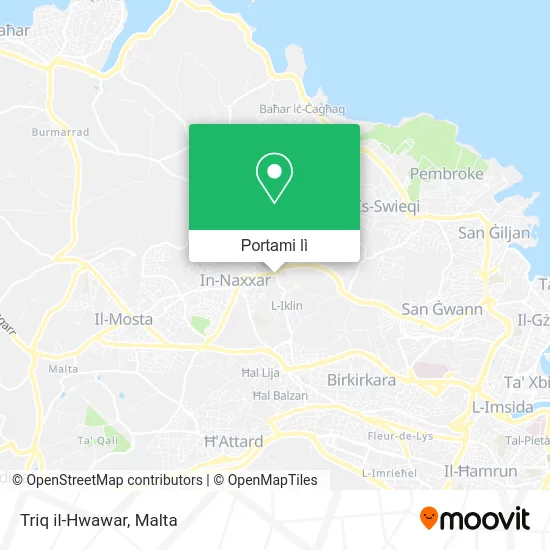 Mappa Triq il-Hwawar