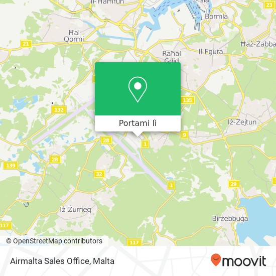 Mappa Airmalta Sales Office