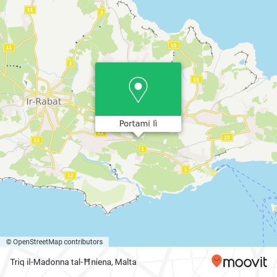 Mappa Triq il-Madonna tal-Ħniena