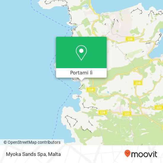 Mappa Myoka Sands Spa