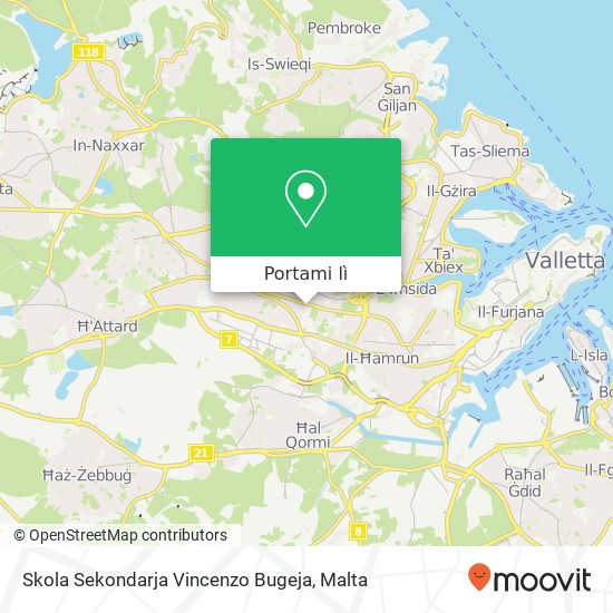 Mappa Skola Sekondarja Vincenzo Bugeja