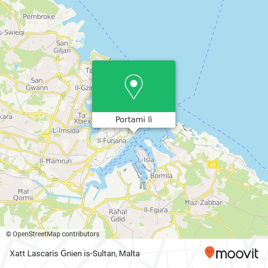Mappa Xatt Lascaris Ġnien is-Sultan