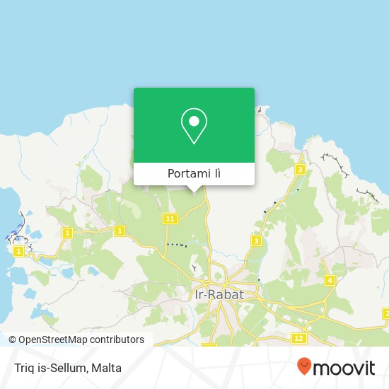 Mappa Triq is-Sellum