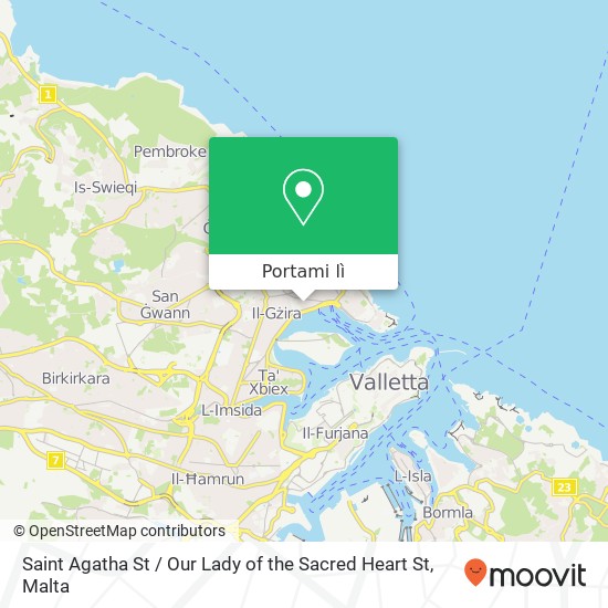 Mappa Saint Agatha St / Our Lady of the Sacred Heart St