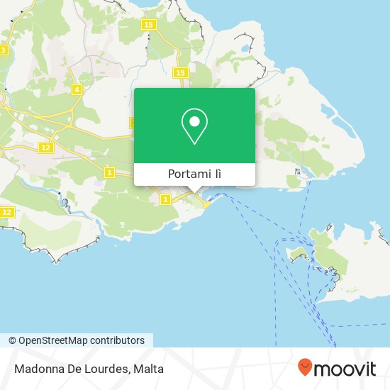 Mappa Madonna De Lourdes