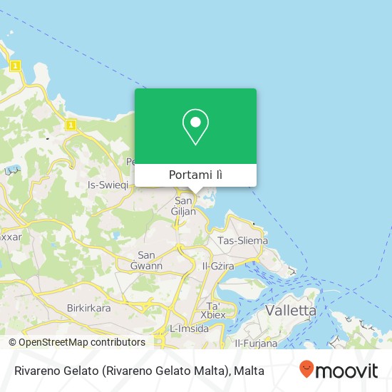 Mappa Rivareno Gelato (Rivareno Gelato Malta)