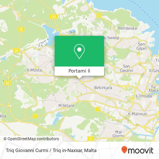 Mappa Triq Giovanni Curmi / Triq in-Naxxar
