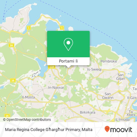 Mappa Maria Regina College Għargħur Primary