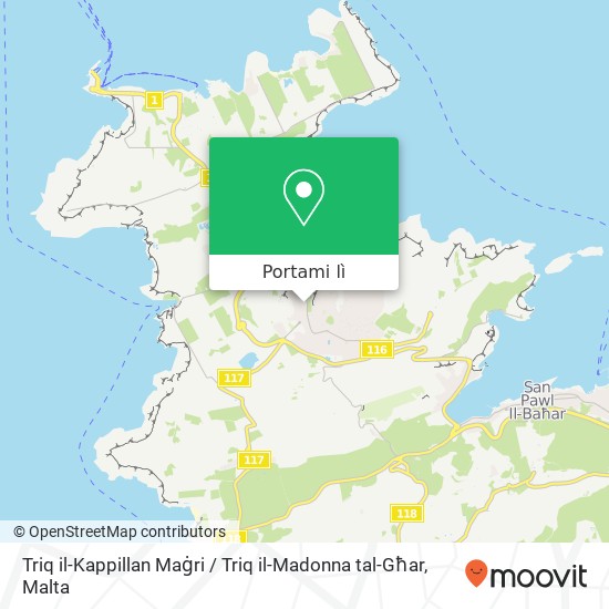 Mappa Triq il-Kappillan Maġri / Triq il-Madonna tal-Għar