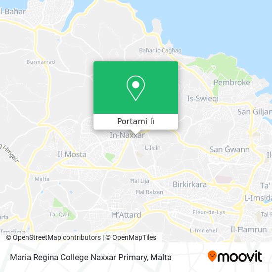 Mappa Maria Regina College Naxxar Primary