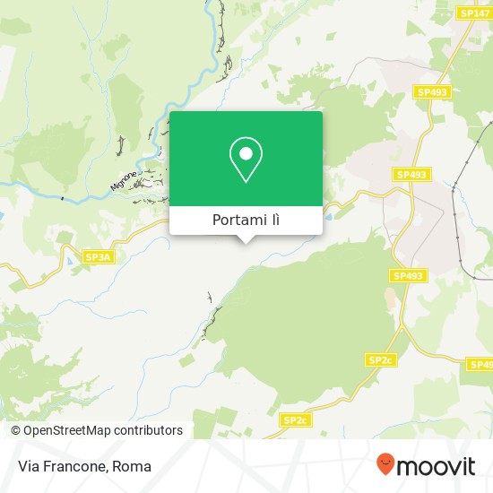 Mappa Via Francone