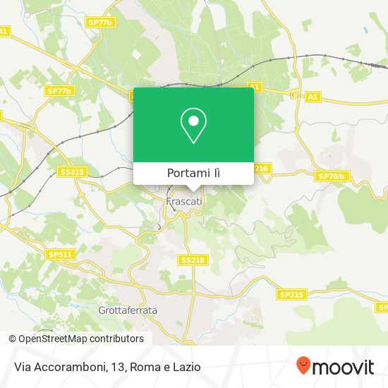 Mappa Via Accoramboni, 13