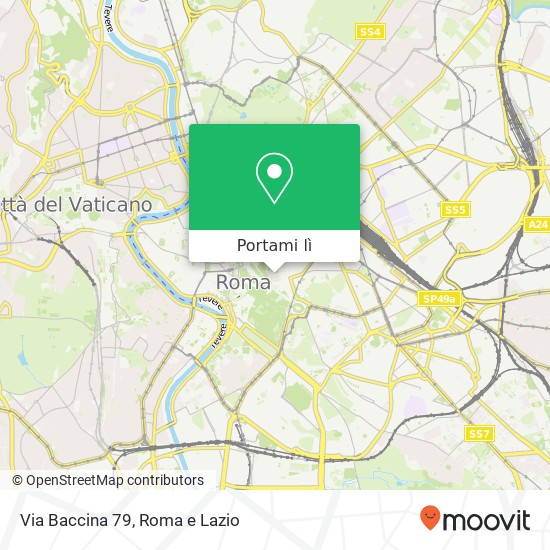 Mappa Via Baccina  79