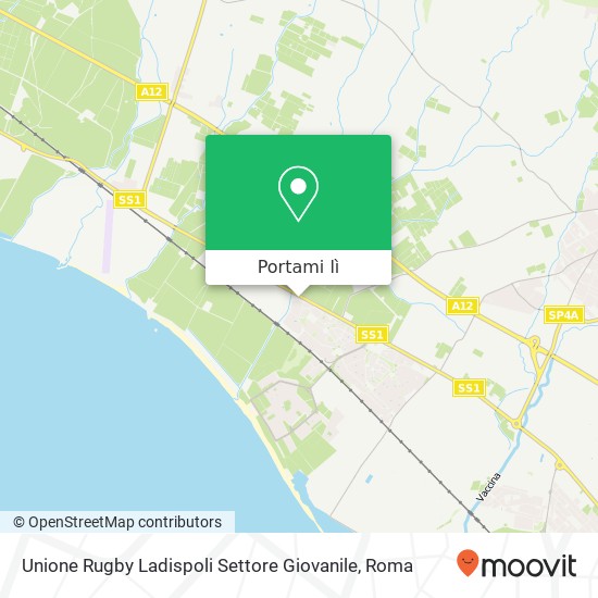 Mappa Unione Rugby Ladispoli Settore Giovanile