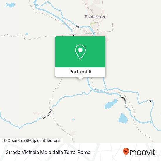 Mappa Strada Vicinale Mola della Terra