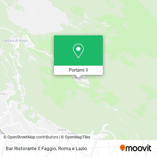 Mappa Bar Ristorante Il Faggio